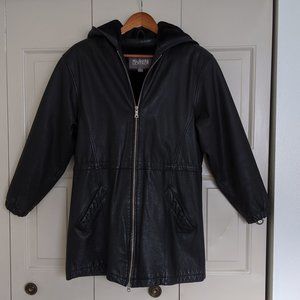 Wilson's leather womens coat hoodie size s